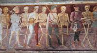 Danse macabre de Clusone (Italie), Peinture de Giacomo Borlone de Buschis.jpg